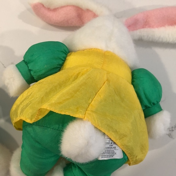 Vintage 80s Eastern Court Bunny Rabbit pair (2) Easter stuffed animals plush EUC - Picture 7 of 8
